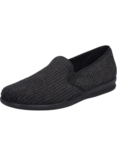 Josef Seibel Herren Pantoffeln Belfort 122, Männer Hausschuhe,Weite G (Normal),kuschelig warm,Herbst,Winter,abs,Slides,schwarz,39 EU von Josef Seibel