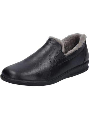 Josef Seibel Herren Pantoffeln Belfort 67, Männer Hausschuhe,Weite G (Normal),kuschelig warm,lammfell,Herbst,Winter,schwarz,47 EU von Josef Seibel