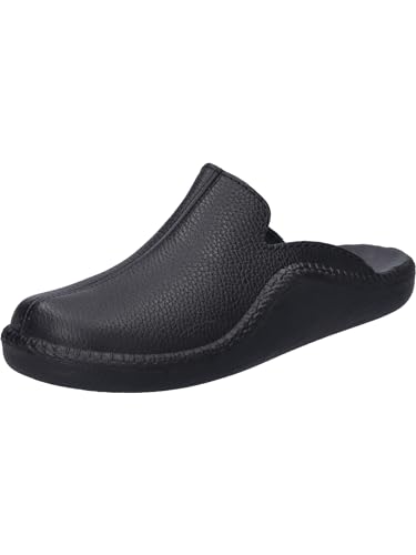 Josef Seibel Herren Pantoffeln Monaco 202 G, Männer Hausschuhe,Weite H (Weit),Slides,Slip-ons,Backless Slipper,Puschen,schwarz,48 EU von Josef Seibel