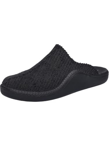 Josef Seibel Herren Pantoffeln Monaco 220, Männer Hausschuhe,Weite H (Weit),Freizeitschuhe,bequem,Schlupfschuhe,Slides,schwarz,39 EU von Josef Seibel
