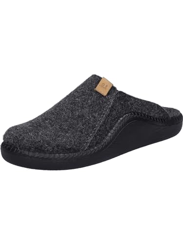Josef Seibel Herren Pantoffeln Monaco H 11, Männer Hausschuhe,Weite H (Weit),Slides,Slip-ons,Backless Slipper,Mules,anthrazit,46 EU von Josef Seibel