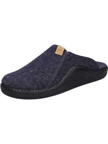 Josef Seibel Herren Pantoffeln Monaco H 11, Männer Hausschuhe,Weite H (Weit),Slides,Slip-ons,Backless Slipper,Mules,dunkelblau,41 EU von Josef Seibel