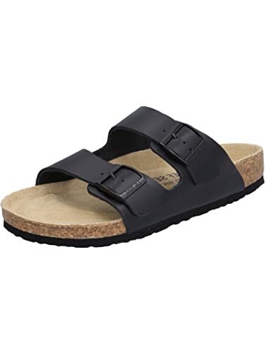 Josef Seibel Herren Pantoletten Bernard 01, Männer Hausschuhe,Weite G (Normal),Sandalen,Sommerschuhe,Slides,Mules,schwarz-Kombi,40 EU von Josef Seibel