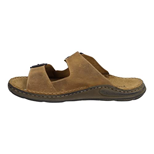 Josef Seibel Herren Pantoletten Maverick 06, Männer Slipper,Weite G (Normal),schluepfschuhe,Slides,Slip-ons,Mules,Braun (Castagne),40 EU von Josef Seibel