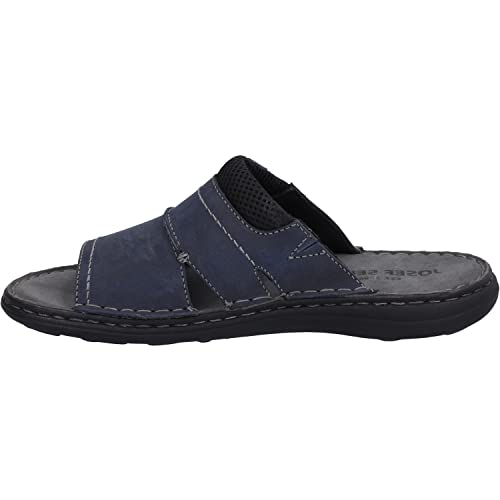 Josef Seibel Herren Pantoletten Vincent 07, Männer Slipper,Weite G (Normal),Backless Slipper,Gartenschuhe,Blau (Jeans-Kombi),42 EU von Josef Seibel