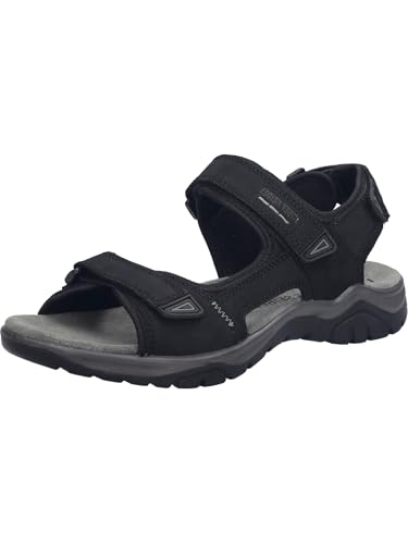 Josef Seibel Herren Sandaletten Arlo 02, Männer Sandalen,Weite G (Normal),Strandschuhe,Sommersandalen,Klettverschluss,schwarz,42 EU von Josef Seibel