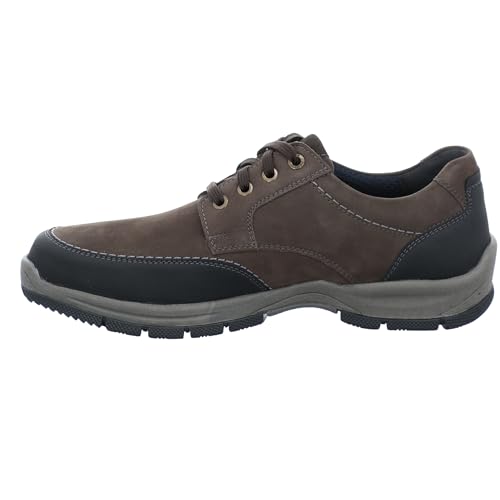 Josef Seibel Herren Bequemschuhe Lenny 02,Weite K (Extra weit),Wechselfußbett,komfortweite,Schnuerschuhe,Schnuerer,Braun (Tabak-Kombi),42 EU von Josef Seibel