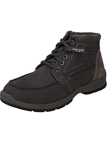 Josef Seibel Herren Schnürstiefel Lenny 50,Weite K (Extra weit),Wechselfußbett,wasserdicht,halbstiefel,schnürung,Grau (Granit-Kombi),45 EU von Josef Seibel