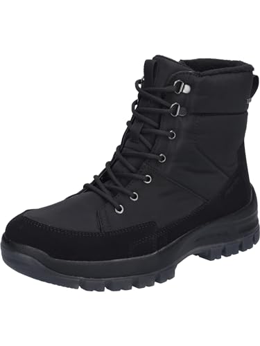 Josef Seibel Herren Schnürstiefeletten Alaska 50,Weite G (Normal),Wechselfußbett,wasserdicht,schnürboots,Winterschuhe,schwarz,47 EU von Josef Seibel