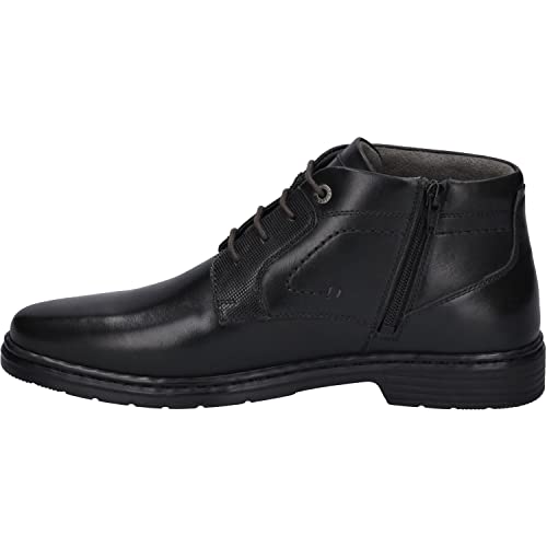 Josef Seibel Herren Schnürstiefeletten Alastair 17,Weite K (Extra weit),Wechselfußbett,Kurzstiefel,uebergangsschuhe,schwarz,46 EU von Josef Seibel