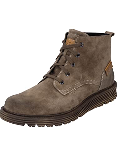 Josef Seibel Herren Schnürstiefeletten Cooper 04,Weite G (Normal),Wechselfußbett,halbstiefel,Kurzstiefel,Beige (Taupe-Kombi),42 EU von Josef Seibel