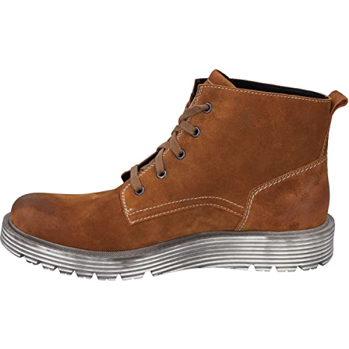 Josef Seibel Herren Schnürstiefeletten Cooper 04,Weite G (Normal),Wechselfußbett,winterstiefeletten,winterschuhe,Braun (rost-kombi),47 EU von Josef Seibel