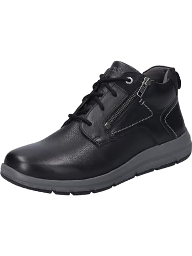 Josef Seibel Herren Schnürstiefeletten Giuseppe 03,Weite G (Normal),Wechselfußbett,Kurzstiefel,uebergangsschuhe,schwarz,45 EU von Josef Seibel
