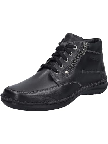 Josef Seibel Herren Schnürstiefeletten New Anvers 84,Weite K (Extra weit),Wechselfußbett,uebergangsschuhe,schwarz,49 EU von Josef Seibel