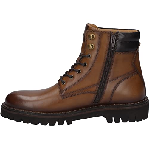 Josef Seibel Herren Schnürstiefeletten Romed 01,Weite G (Normal),Wechselfußbett,kurzstiefel,uebergangsschuhe,Braun (cognac),42 EU von Josef Seibel