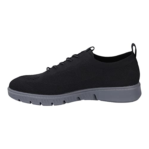 Josef Seibel Herren Slip-On Sneaker Falko Knitted 23,Weite G (Normal),lose Einlage,Low-top,schnellschnürung,maennlich,Men's,schwarz,44 EU / 9.5 UK von Josef Seibel