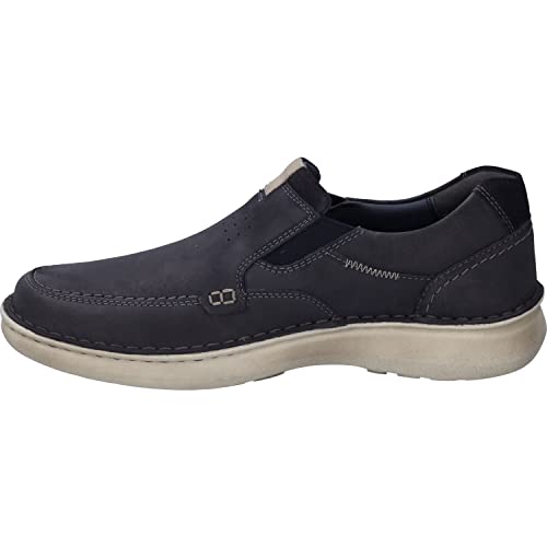 Josef Seibel Herren Slipper Alan 01,Weite K (Extra weit),Wechselfußbett,Slides,Schlupfschuhe,schluepfschuhe,Loafer,Indigo,46 EU von Josef Seibel