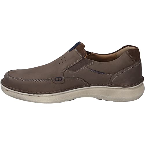 Josef Seibel Herren Slipper Alan 01,Weite K (Extra weit),Wechselfußbett,Mokassins,Halbschuhe,Schlupfschuhe,Loafer,Braun (Vulcano-Kombi),44 EU von Josef Seibel