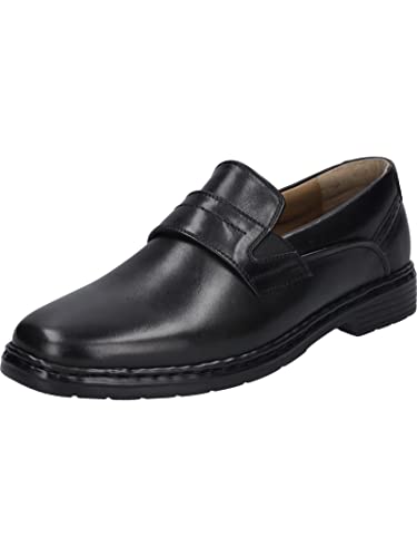 Josef Seibel Herren Slipper Alastair 15,Weite K (Extra weit),Wechselfußbett,Businessschuhe,Anzugschuhe,elegant,büro,schwarz,43 EU von Josef Seibel