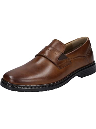 Josef Seibel Herren Slipper Alastair 15,Weite K (Extra weit),Wechselfußbett,College Schuhe,Businessschuhe,Anzugschuhe,Braun (Cognac),41 EU von Josef Seibel