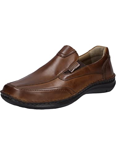 Josef Seibel Herren Slipper Anvers 67,Weite K (Extra weit),Wechselfußbett,Businessschuhe,Anzugschuhe,Office,büro,Slides,Braun (Cognac),41 EU von Josef Seibel