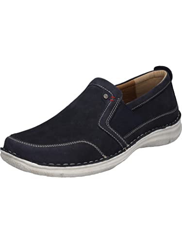 Josef Seibel Herren Slipper Anvers 71,Weite K (Extra weit),Wechselfußbett,freitzeitschuhe,offener einschlupf,Mokassins,Indigo,42 EU von Josef Seibel