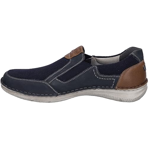 Josef Seibel Herren Slipper Anvers 78,Weite K (Extra weit),Wechselfußbett,Mokassins,Halbschuhe,Slides,Loafer,Indigo-Kombi,45 EU von Josef Seibel