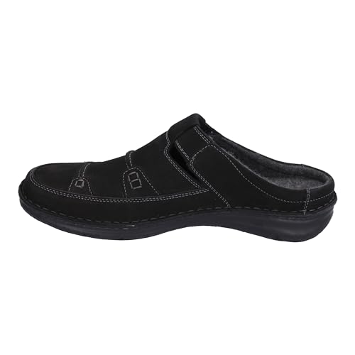 Josef Seibel Herren Slipper Anvers 86,Weite K (Extra weit),Wechselfußbett,Mokassins,Halbschuhe,Slides,Schlupfschuhe,schwarz,41 EU von Josef Seibel