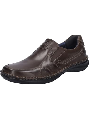 Josef Seibel Herren Slipper New Anvers 01,Weite K (Extra weit),Wechselfußbett,Anzugschuhe,elegant,büro,Freizeit,Slip-ons,Tabak,44 EU von Josef Seibel