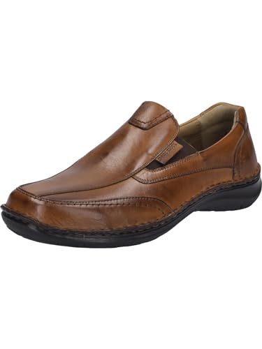 Josef Seibel Herren Slipper New Anvers 67,Weite K (Extra weit),Wechselfußbett,Freizeit,Mokassins,Halbschuhe,Slip-ons,Cognac,39 EU von Josef Seibel