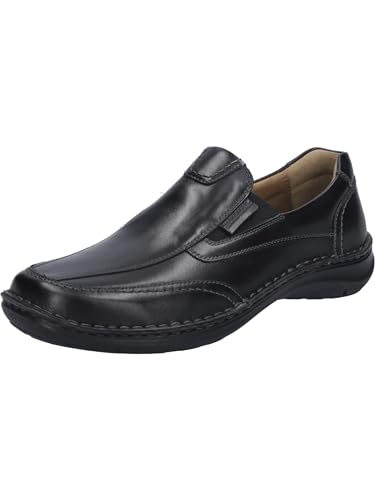 Josef Seibel Herren Slipper New Anvers 67,Weite K (Extra weit),Wechselfußbett,Slip-ons,Slides,Schlupfschuhe,Loafer,schwarz,45 EU von Josef Seibel