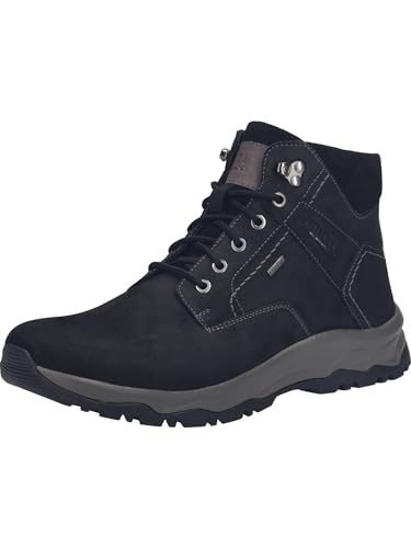 Josef Seibel Herren Sneaker Leroy.52,Weite H (Weit),Wechselfußbett,wasserdicht,straßenschuhe,Strassenschuhe,schwarz-Kombi,47 EU von Josef Seibel