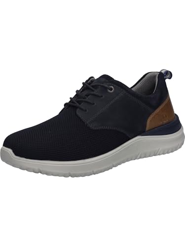 Josef Seibel Herren Sneaker Wales 03,Weite G (Normal),Wechselfußbett,Halbschuhe,Freizeitschuhe,Schnuerschuhe,Low-tie,dunkelblau,47 EU von Josef Seibel