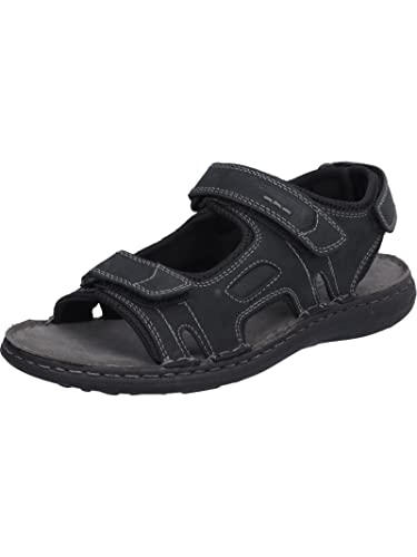 Josef Seibel Herren Trekking Sandalen Vincent 08,Weite G (Normal),Sommerschuhe,Freizeitschuhe,offene Schuhe,Strandschuhe,schwarz,46 EU von Josef Seibel