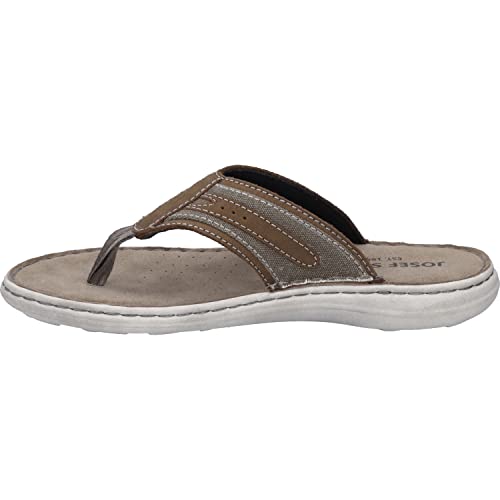 Josef Seibel Herren Zehentrenner Vincent 12, Männer Sandalen,Weite G (Normal),leicht,Sommer,Strand,Sommerschuhe,braun-Kombi,45 EU von Josef Seibel