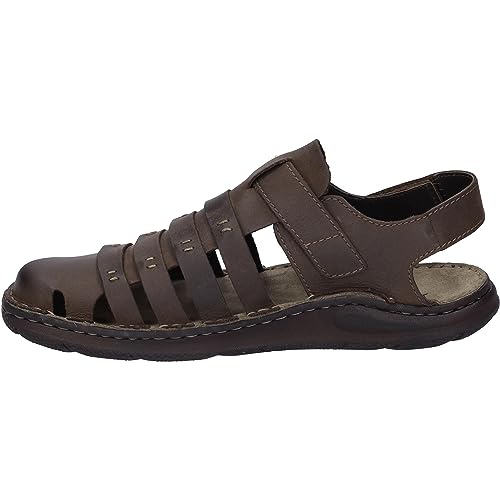 Josef Seibel Herren geschlossene Sandalen Maverick 21,Weite G (Normal),Freizeitschuhe,offene Schuhe,Strandschuhe,schließe,Mocca,46 EU von Josef Seibel