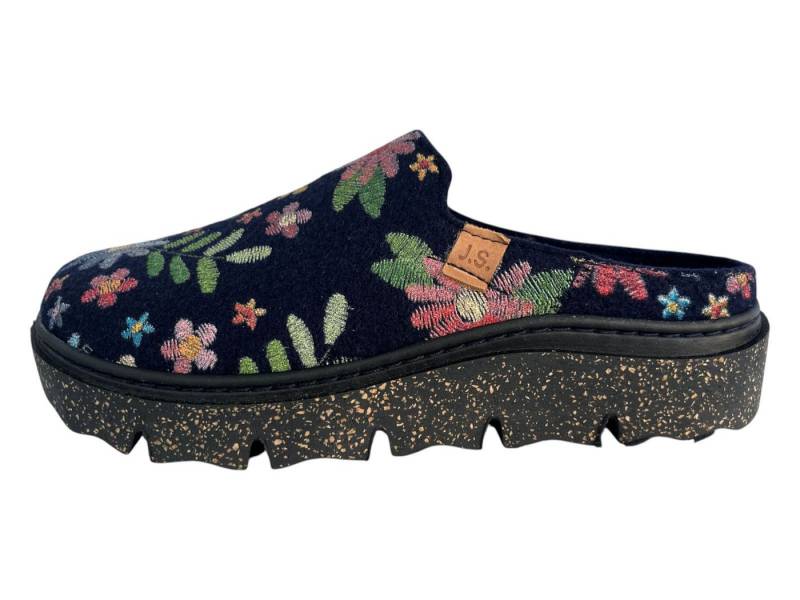 Josef Seibel JOSEF SEIBEL Damen 01 Filz Pantoffel 53001-TE979-532 ocean-multi Hausschuh von Josef Seibel