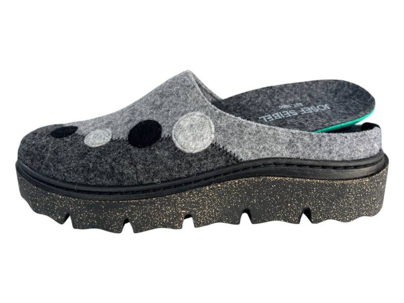 Josef Seibel JOSEF SEIBEL Damen 04 Filz Pantoffel 53004-TE432-702 anthrazit-multi Hausschuh Josef Seibel JOSEF SEIBEL Damen 04 Filz Pantoffel 53004-TE432-702 anthrazit-multi Hausschuh von Josef Seibel