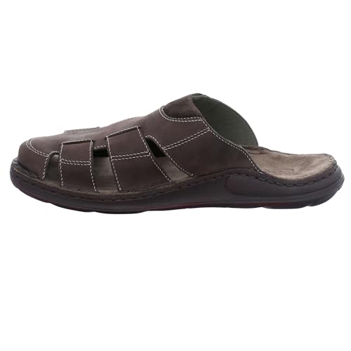 Josef Seibel Herren Pantoletten Maverick 02, Männer Slipper,Weite G (Normal),Sandalen,Freizeitschuhe,Schlupfschuhe,Slides,Braun (Mocca),45 EU von Josef Seibel