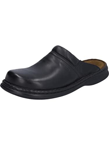 Josef Seibel Max Herren Clogs | Echtleder-Herrenschuhe, Schwarz (schwarz 600), 39 EU (6 UK) von Josef Seibel