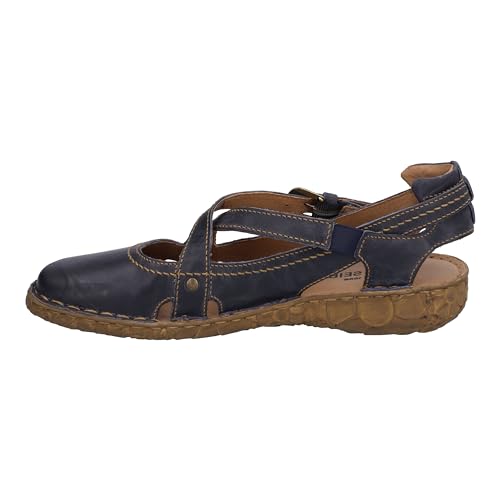 Josef Seibel Damen Riemchensandalen Rosalie 13,Weite G (Normal),sandaletten,sommersandalen,bequem,flach,sommerschuhe,ocean,36 EU von Josef Seibel