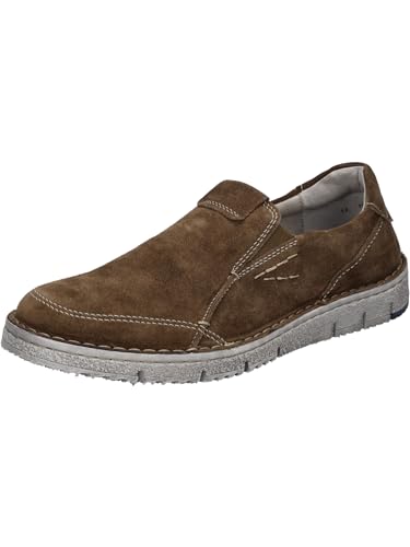 Josef Seibel Herren Slipper Ruben 21,Weite G (Normal),Wechselfußbett,schluepfschuhe,Slip-ons,freitzeitschuhe,Mokassins,braun,44 EU von Josef Seibel