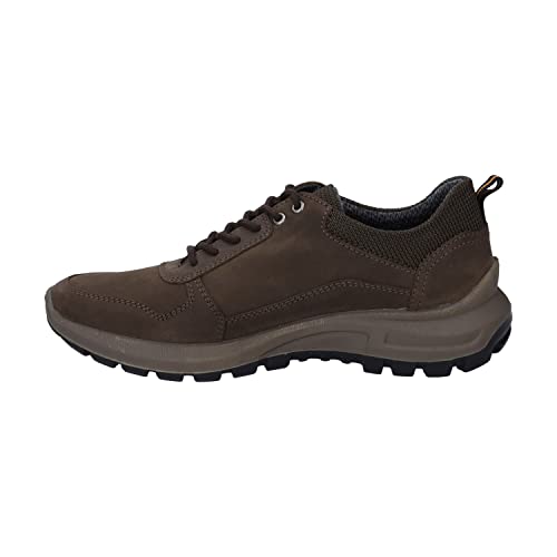 Josef Seibel Herren Low-Top Sneaker Stefan 52,Weite G (Normal),Wechselfußbett,wasserdicht,Strassenschuhe,Turnschuhe,braun-Kombi,42 EU von Josef Seibel