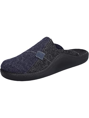 Westland Herren Pantoffeln Monaco 302, Männer Hausschuhe,Weite H (Weit),pantine,treter,finken,schlapen,drinnen,dunkelblau-Kombi,45 EU / 10 UK von Westland