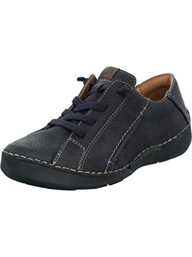 Josef Seibel Damen Low-Top Sneaker Fergey 87,Weite G (Normal),Wechselfußbett,Freizeitschuhe,Turnschuhe,Laufschuhe,Blau (Ocean),37 EU von Josef Seibel