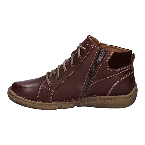 Josef Seibel Damen Schnürstiefeletten Neele 51,Weite G (Normal),lose Einlage,übergangsschuhe,Women's,Woman,Lady,Ladies,Boots,Rot (Bordo),39 EU / 6 UK von Josef Seibel