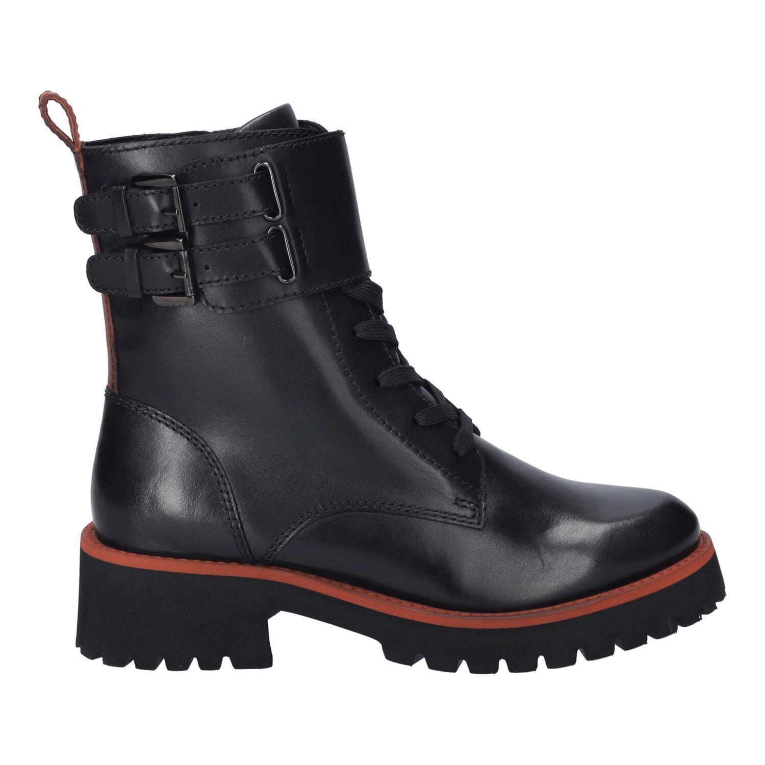 Stiefelette schwarz-rot - Gr. - 41 von Josef Seibel