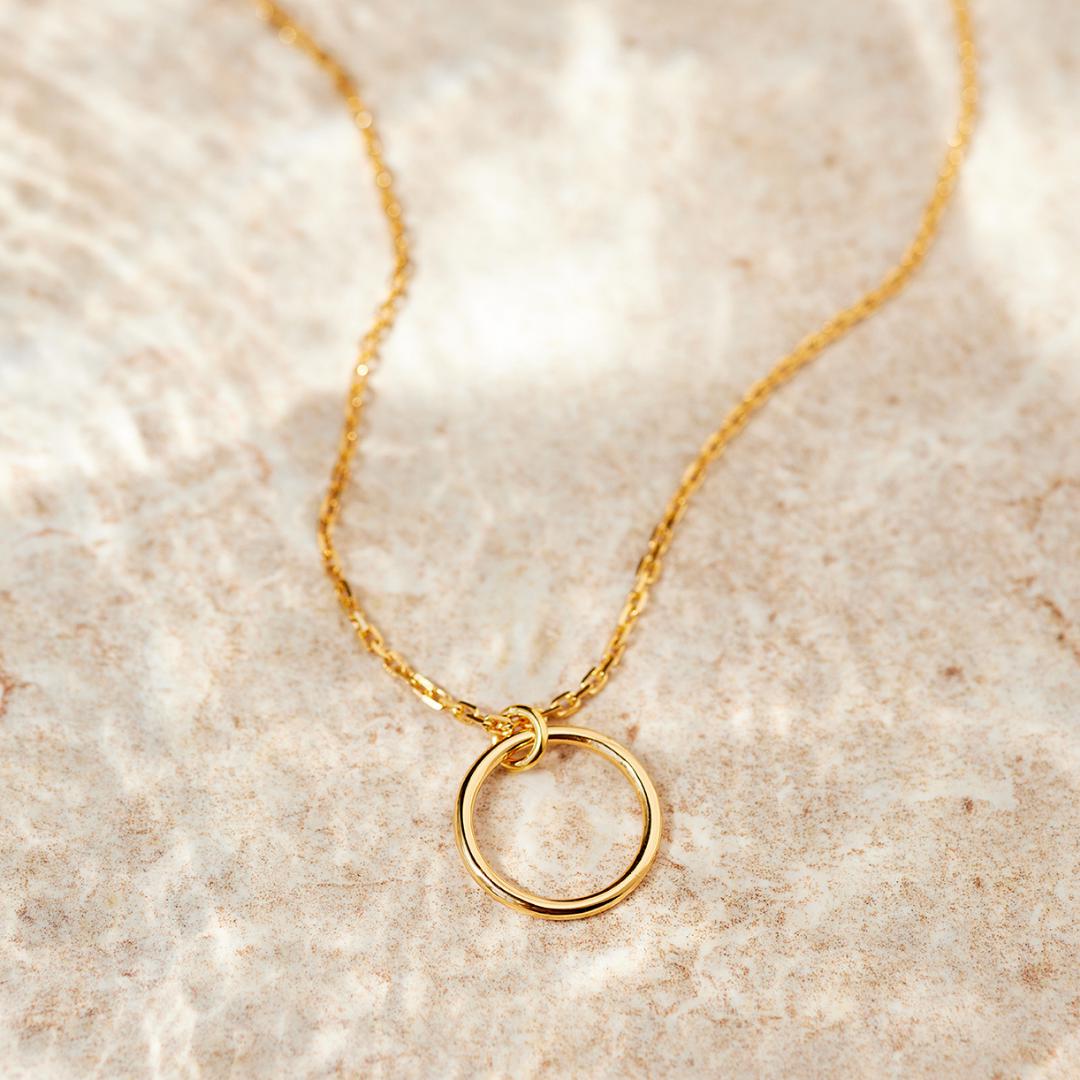 Elegante Kreis Kette Gold Silber von Josemma