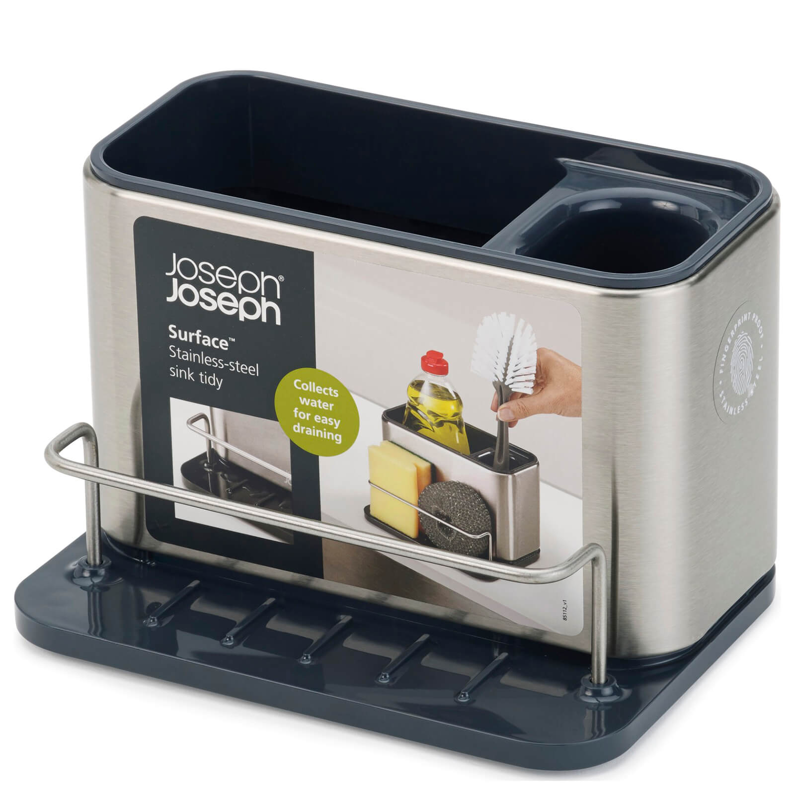 Joseph Joseph Surface Sink Tidy - Stainless Steel von Joseph Joseph