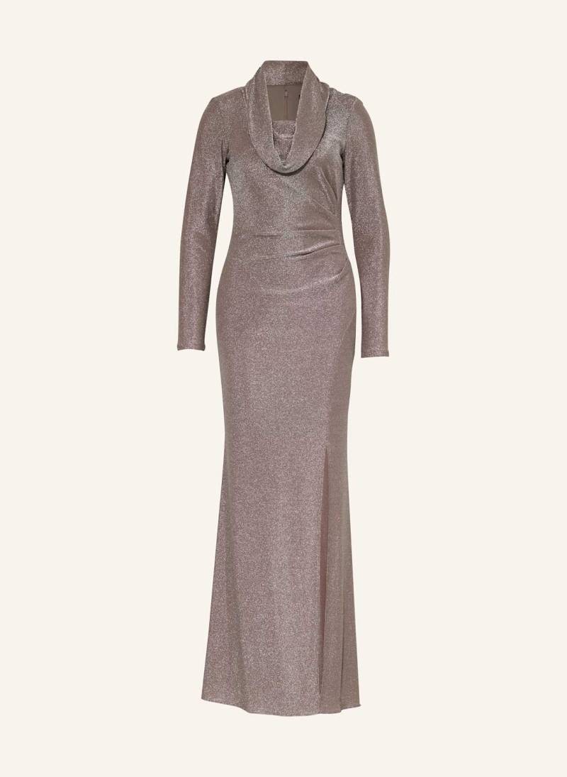 Joseph Ribkoff Signature Abendkleid Mit Glitzergarn braun von Joseph Ribkoff SIGNATURE